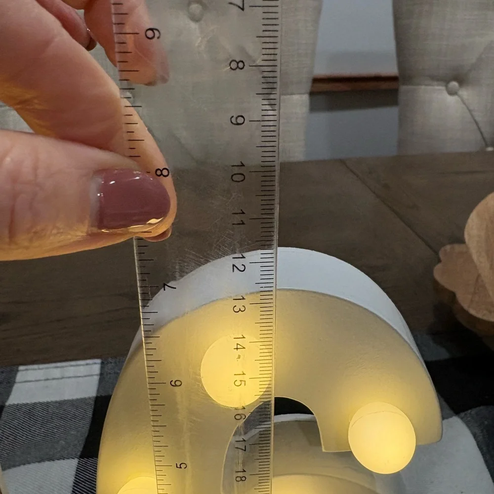 Source Unknown LED Number 16 Light - White and Yellow